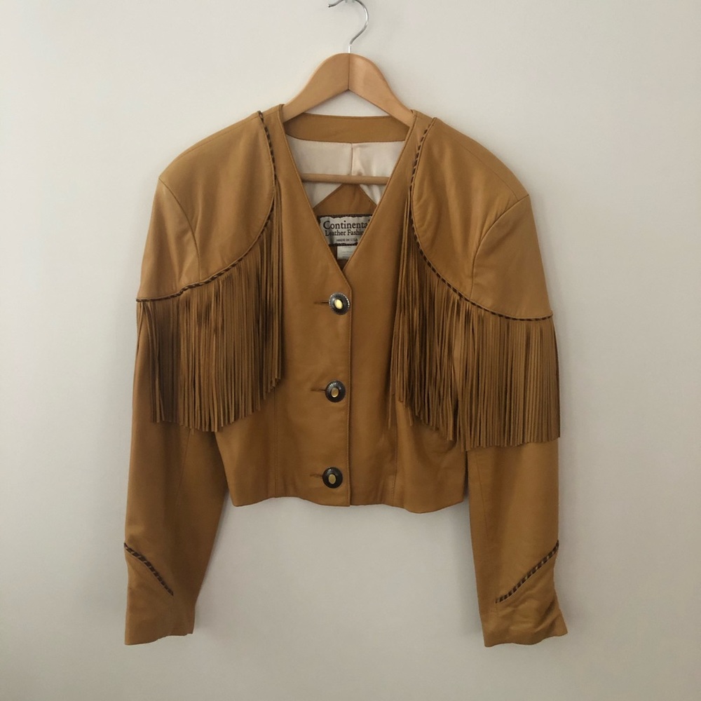 FRINGE leather jacket